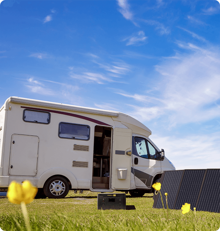 Use Hiker U1000 and solar panel on prairie